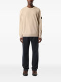 Stone Island 5100021 light RWS Geelong wool loose-fit crewneck jumper with ribbed trims
