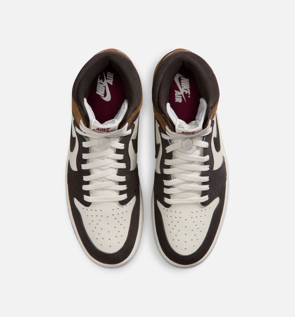 Air Jordan 1 Retro High OG Mens Lifestyle Shoe - Shadow Brown/Team Red/Light British Tan